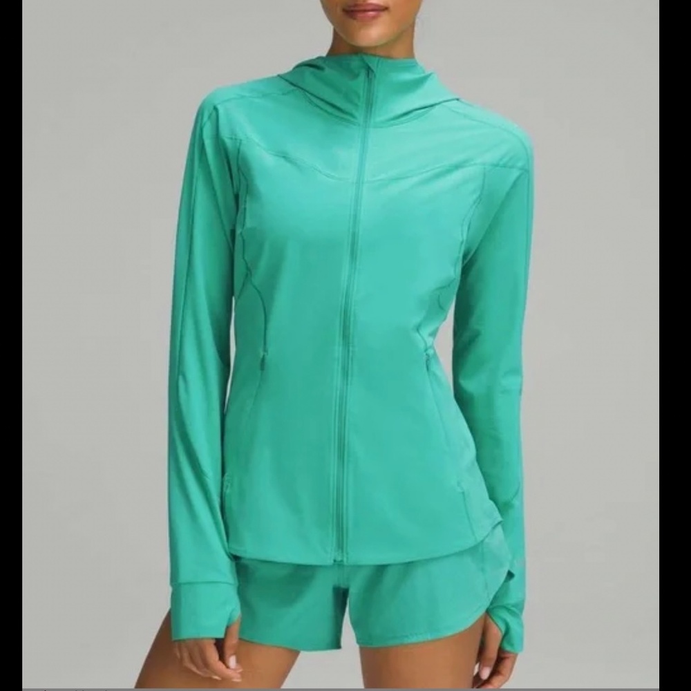 NWOT Lululemon Mist Over Windbreaker Size 10 Kelly Green